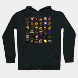 FNAF 4 Pixel art collage Hoodie